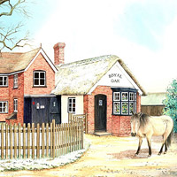 Karen Frampton, New Forest Artist, paintings, greeting cards, murals, slate, Hampshire, UK